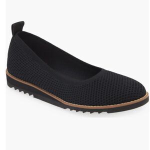 Eileen Fisher Etta Knit Slip-On Shoes Black Size 7‎ Comfort Flats Lightweight